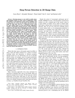 Deep Person Detection in 2D Range Data