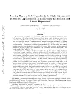Moving Beyond Sub-Gaussianity in High-Dimensional Statistics:
  Applications in Covariance Estimation and Linear Regression