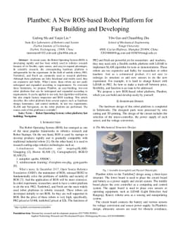 Plantbot: A New ROS-based Robot Platform for Fast Building and
  Developing