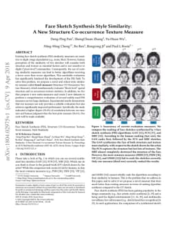 Face Sketch Synthesis Style Similarity:A New Structure Co-occurrence
  Texture Measure