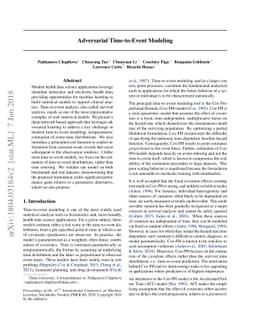 Adversarial Time-to-Event Modeling