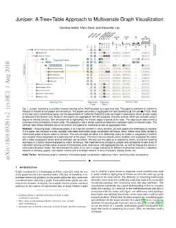 Juniper: A Tree+Table Approach to Multivariate Graph Visualization