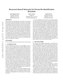 Recurrent Neural Networks for Person Re-identification Revisited