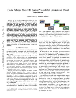 Fusing Saliency Maps with Region Proposals for Unsupervised Object
  Localization