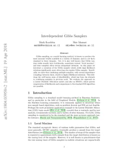 Interdependent Gibbs Samplers