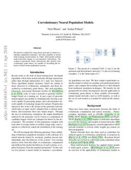 Coevolutionary Neural Population Models