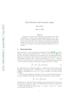 Stein kernels and moment maps