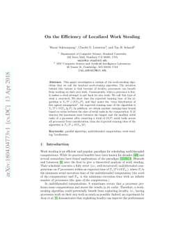 On the Efficiency of Localized Work Stealing