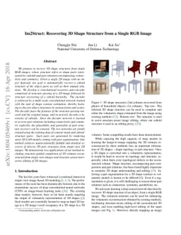 Im2Struct: Recovering 3D Shape Structure from a Single RGB Image
