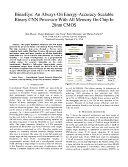 BinarEye: An Always-On Energy-Accuracy-Scalable Binary CNN Processor
  With All Memory On Chip in 28nm CMOS