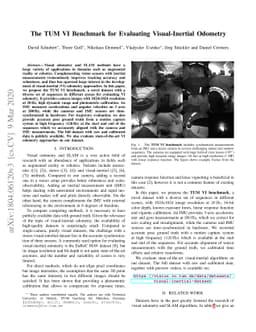 The TUM VI Benchmark for Evaluating Visual-Inertial Odometry