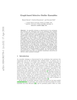 Graph-based Selective Outlier Ensembles