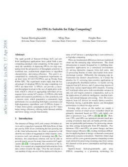 Are FPGAs Suitable for Edge Computing?
