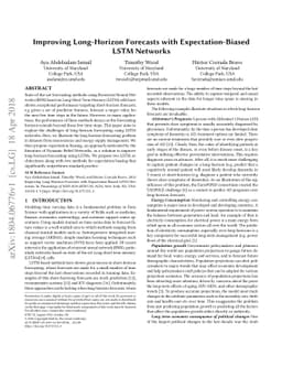 Improving Long-Horizon Forecasts with Expectation-Biased LSTM Networks