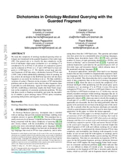 Dichotomies in Ontology-Mediated Querying with the Guarded Fragment