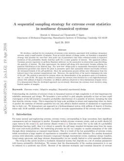 A sequential sampling strategy for extreme event statistics in nonlinear
  dynamical systems