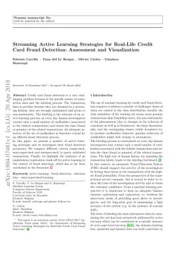 Streaming Active Learning Strategies for Real-Life Credit Card Fraud
  Detection: Assessment and Visualization