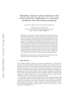 Modelling customer online behaviours with neural networks: applications
  to conversion prediction and advertising retargeting