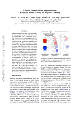 Efficient Contextualized Representation: Language Model Pruning for
  Sequence Labeling