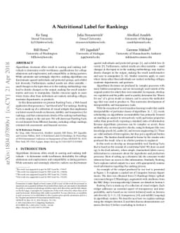 A Nutritional Label for Rankings