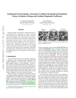 Synthesized Texture Quality Assessment via Multi-scale Spatial and
  Statistical Texture Attributes of Image and Gradient Magnitude Coefficients