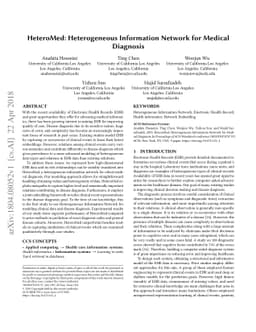 HeteroMed: Heterogeneous Information Network for Medical Diagnosis