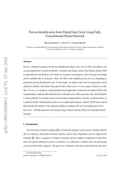 Person Identification from Partial Gait Cycle Using Fully Convolutional
  Neural Network