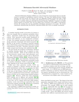 Boltzmann Encoded Adversarial Machines