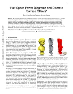 Half-Space Power Diagrams and Discrete Surface Offsets