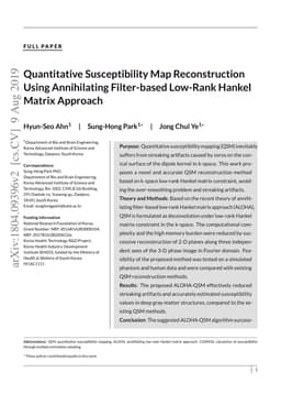 Quantitative Susceptibility Map Reconstruction Using Annihilating
  Filter-based Low-Rank Hankel Matrix Approach