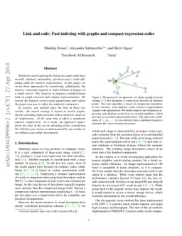 Link and code: Fast indexing with graphs and compact regression codes