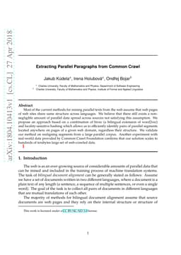 Extracting Parallel Paragraphs from Common Crawl