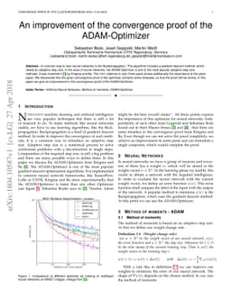 An improvement of the convergence proof of the ADAM-Optimizer