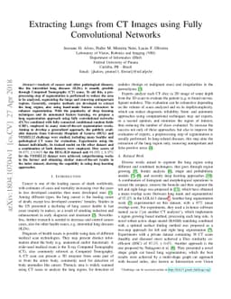 Extracting Lungs from CT Images using Fully Convolutional Networks
