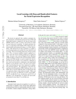Local Learning with Deep and Handcrafted Features for Facial Expression
  Recognition