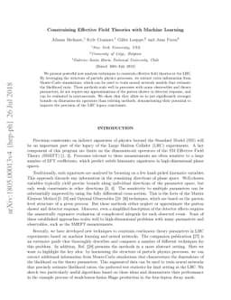 Constraining Effective Field Theories with Machine Learning