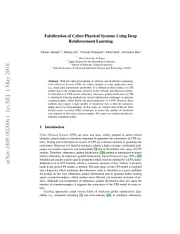 Falsification of Cyber-Physical Systems Using Deep Reinforcement
  Learning