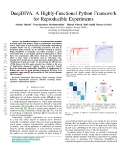 DeepDIVA: A Highly-Functional Python Framework for Reproducible
  Experiments