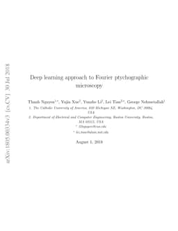 Deep learning approach to Fourier ptychographic microscopy