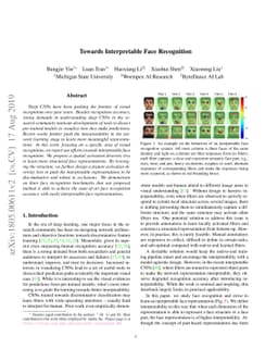 Towards Interpretable Face Recognition