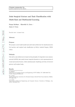 Joint Surgical Gesture and Task Classification with Multi-Task and
  Multimodal Learning