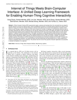 Internet of Things Meets Brain-Computer Interface: A Unified Deep
  Learning Framework for Enabling Human-Thing Cognitive Interactivity