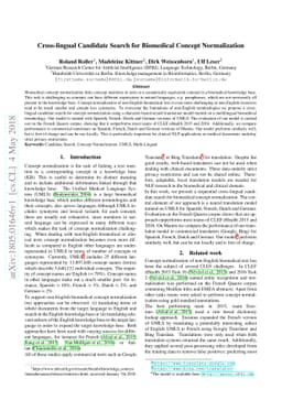 Cross-lingual Candidate Search for Biomedical Concept Normalization