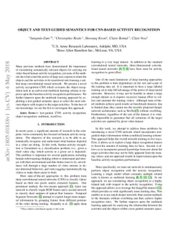 Object and Text-guided Semantics for CNN-based Activity Recognition