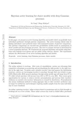 Bayesian active learning for choice models with deep Gaussian processes