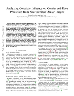 Analyzing Covariate Influence on Gender and Race Prediction from
  Near-Infrared Ocular Images