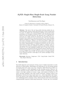S4ND: Single-Shot Single-Scale Lung Nodule Detection