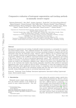 Comparative evaluation of instrument segmentation and tracking methods
  in minimally invasive surgery