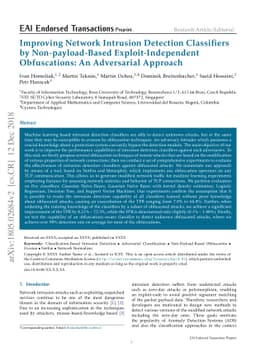 Improving Network Intrusion Detection Classifiers by Non-payload-Based
  Exploit-Independent Obfuscations: An Adversarial Approach