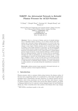 N2RPP: An Adversarial Network to Rebuild Plantar Pressure for ACLD
  Patients
